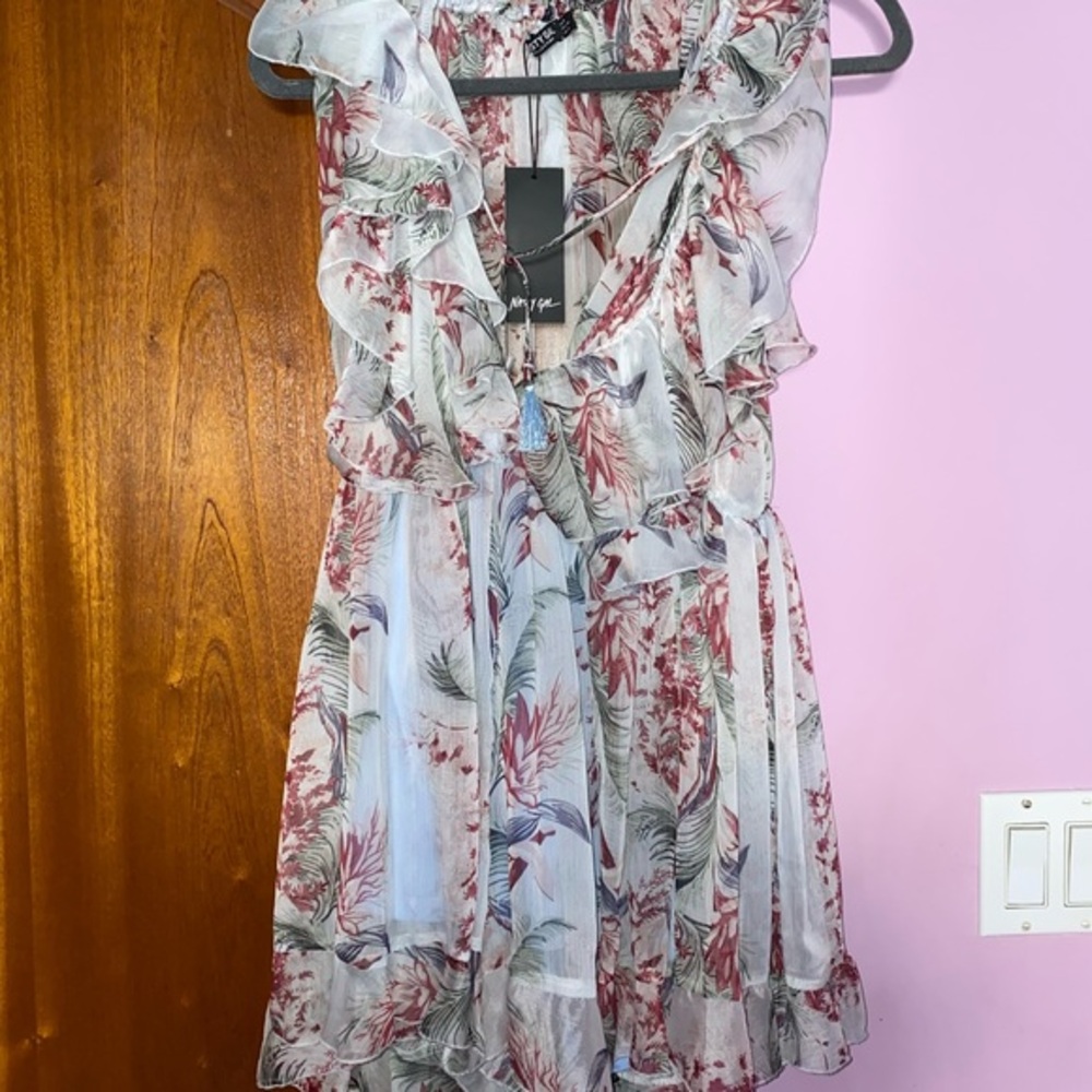 NASTY GAL Ruffle Romper